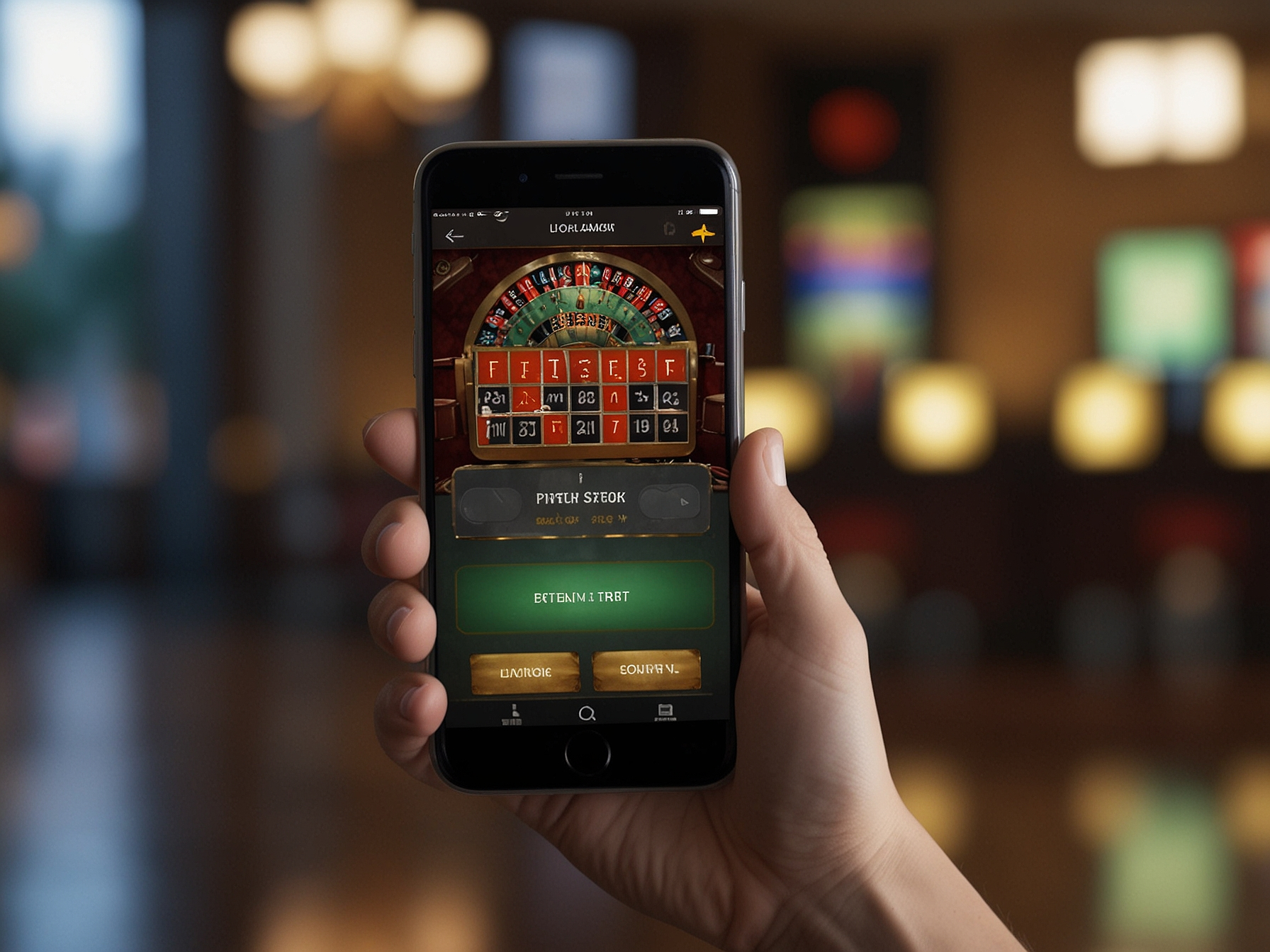 Mobile app showcasing features